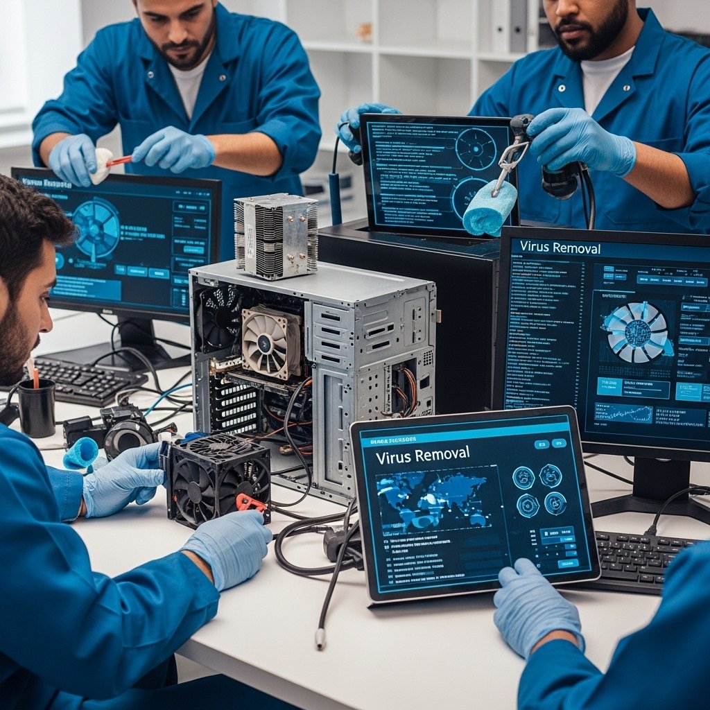 Limpieza y diagnóstico de hardware de computadoras